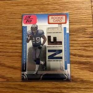 Brian Calhoun Rookie Memorabilia Card